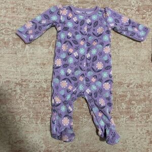 Carter's Purple Floral Sleeper